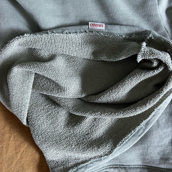 Organic Cotton French Terry Crop Sweater - Picture 6 of 9